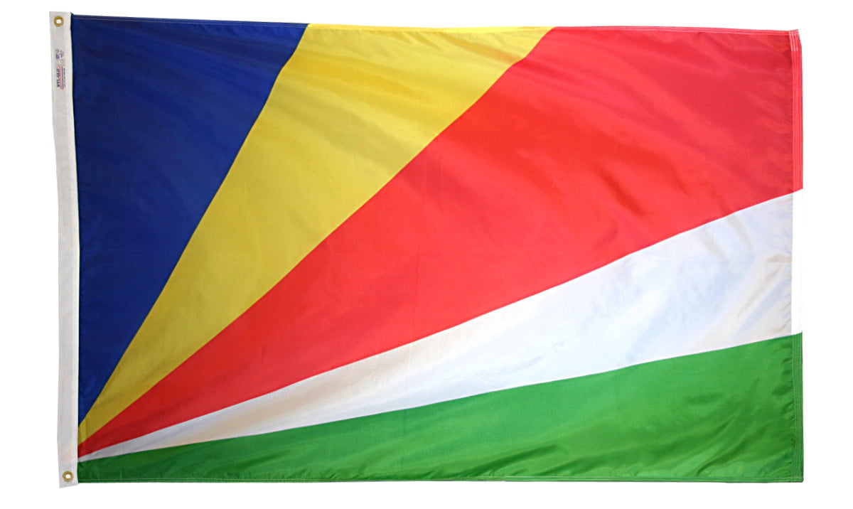 Seychelles - Outdoor Flag with heading & grommets