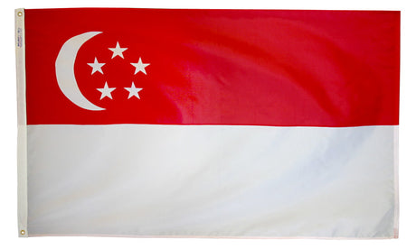 Singapore - Outdoor Flag with heading & grommets