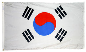 South Korea - Outdoor Flag with heading & grommets