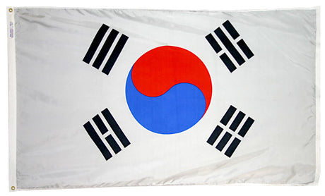 South Korea - Outdoor Flag with heading & grommets