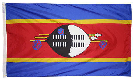 Swaziland - Outdoor Flag with heading & grommets