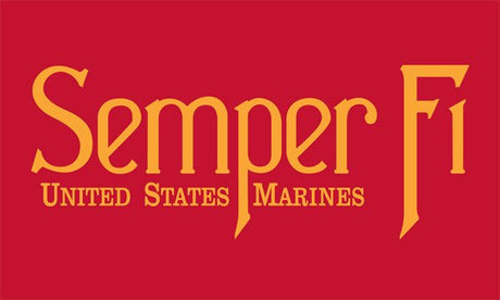 Marine Corps Semper Fi Flag (Heading and Grommet Style)