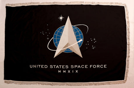 Space Force Flag with Fringe