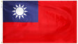 Taiwan - Outdoor Flag with heading & grommets