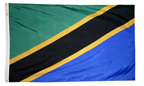 Tanzania - Outdoor Flag with heading & grommets