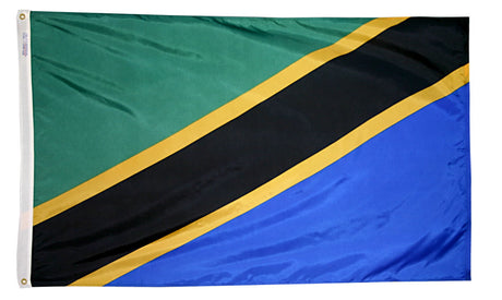 Tanzania - Outdoor Flag with heading & grommets