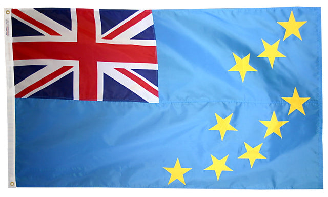 Tuvalu - Outdoor Flag with heading & grommets