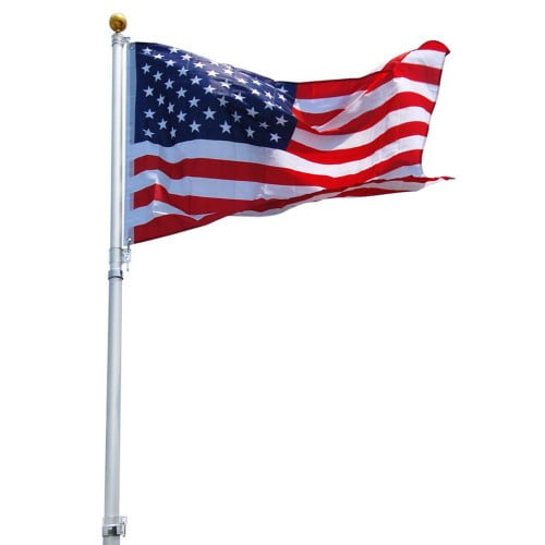 Telescoping Flagpole includes an American Flag