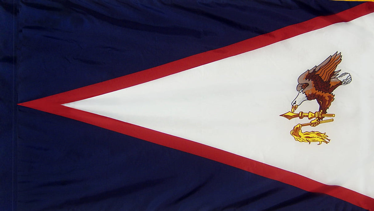 American Samoa - Territory Flag with Pole Sleeve - For Indoor Use