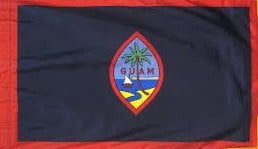 Guam - Territory Flag with Pole Sleeve - For Indoor Use