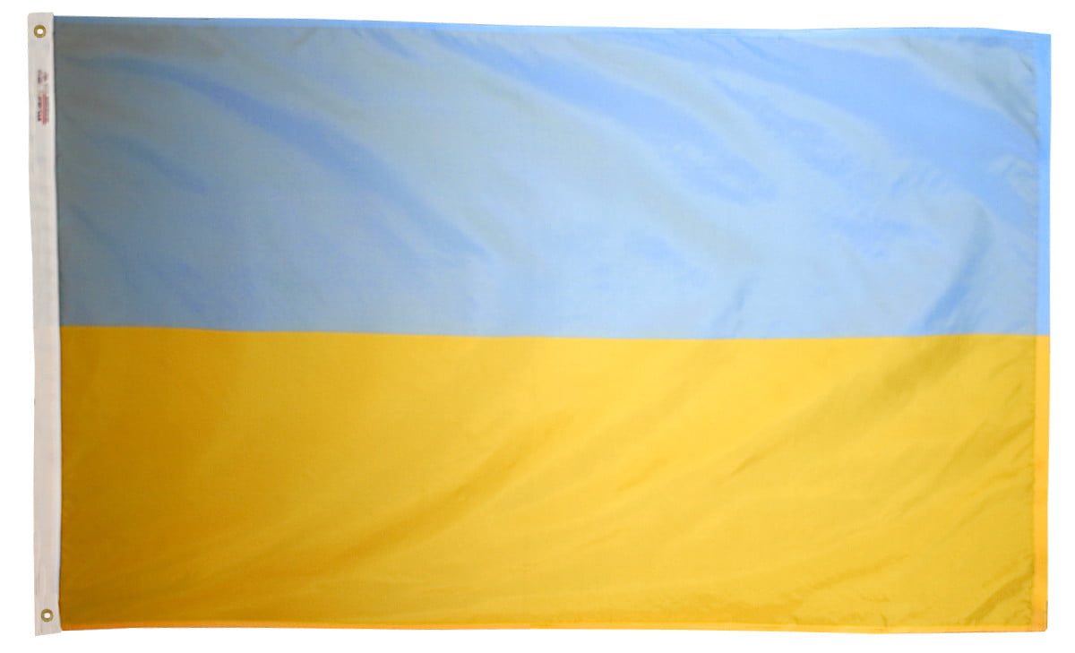 Ukraine - Outdoor Flag with heading & grommets