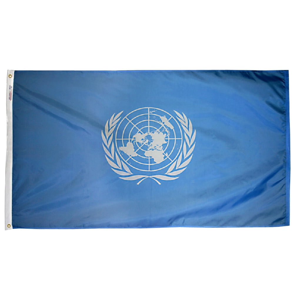 United Nations - Outdoor Flag with heading & grommets