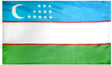 Uzbekistan - Outdoor Flag with heading & grommets