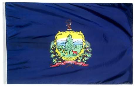 Vermont - State Flag (finished with heading and grommets)