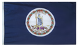 Virginia - State Flag (finished with heading and grommets)