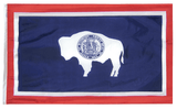 Wyoming - State Flag (finished with heading and grommets)