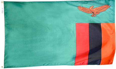 Zambia - Outdoor Flag with heading & grommets