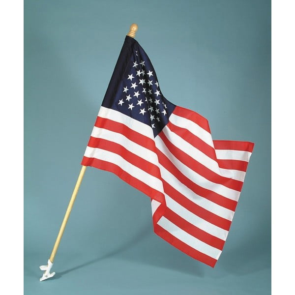 American Flag with pole sleeve (pole and bracket not included)