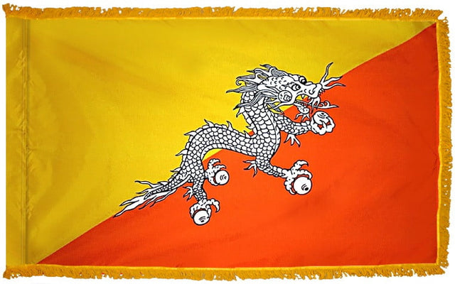 Bhutan - Fringed Flag