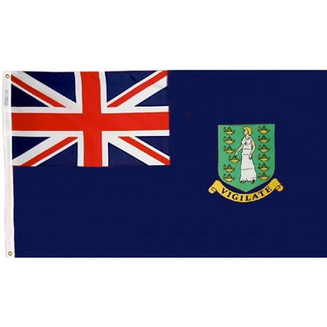 Virgin Islands British - Outdoor Flag with heading & grommets