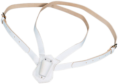 Carrying Belt Leather Double Strap White