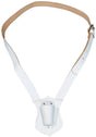 Carrying Belt Leather Single Strap White