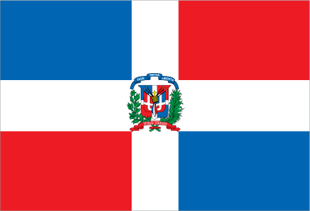 Dominican Republic - Outdoor Flag with heading & grommets