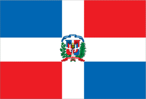 Dominican Republic - Outdoor Flag with heading & grommets