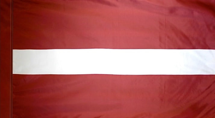 Latvia - Flag with Pole Sleeve