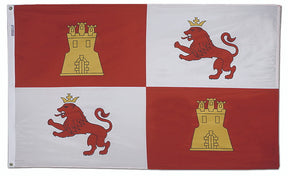 Spain Lions Castles - Outdoor Flag with heading & grommets