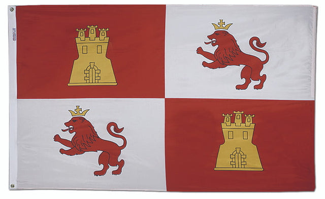 Spain Lions Castles - Outdoor Flag with heading & grommets