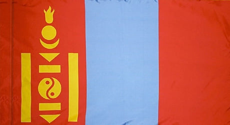 Mongolia - Flag with Pole Sleeve