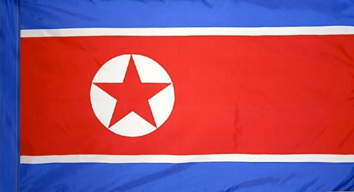 North Korea - Flag with Pole Sleeve