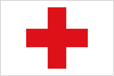 Red Cross Flag - 3'x5' - For Outdoor Use