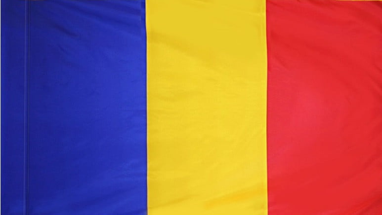 Romania - Flag with Pole Sleeve