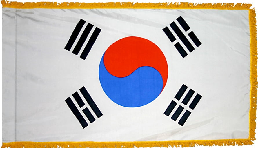 South Korea - Fringed Flag