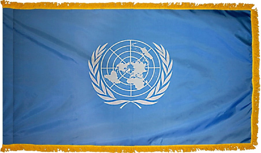 United Nations - Fringed Flag