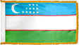 Uzbekistan - Fringed Flag