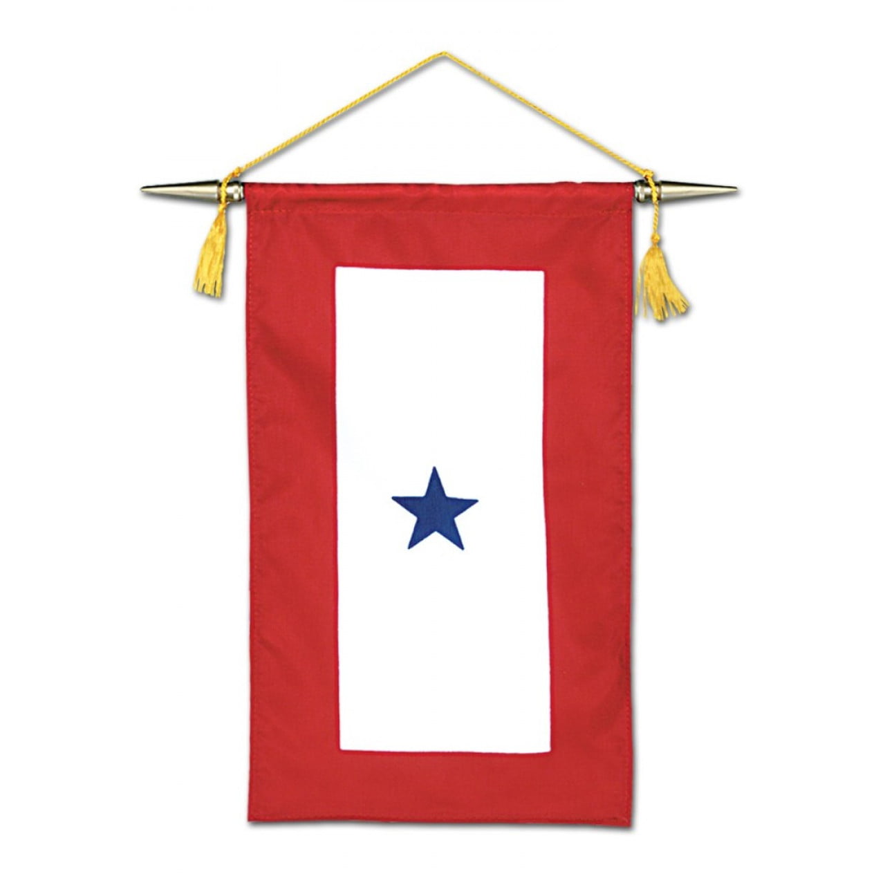 Blue Star Service Banner Flag - 8"x14" - For Indoor Use