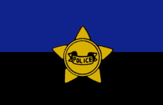 Police Remembrance Flag - 3'x5' - For Outdoor Use