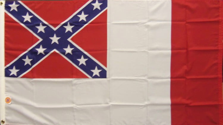 3rd National Confederate Flag - 3'x5' - For Outdoor Use