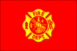 Fire Department Flag - 3'x5' - For Outdoor Use