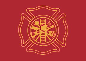 Firefighters' flag - 3'x5' - for outdoor use