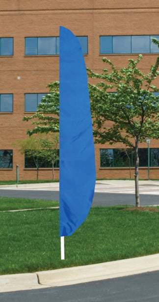 Flutter Flag in Solid Color - Royal Blue - 26"x12' - For Outdoor Use