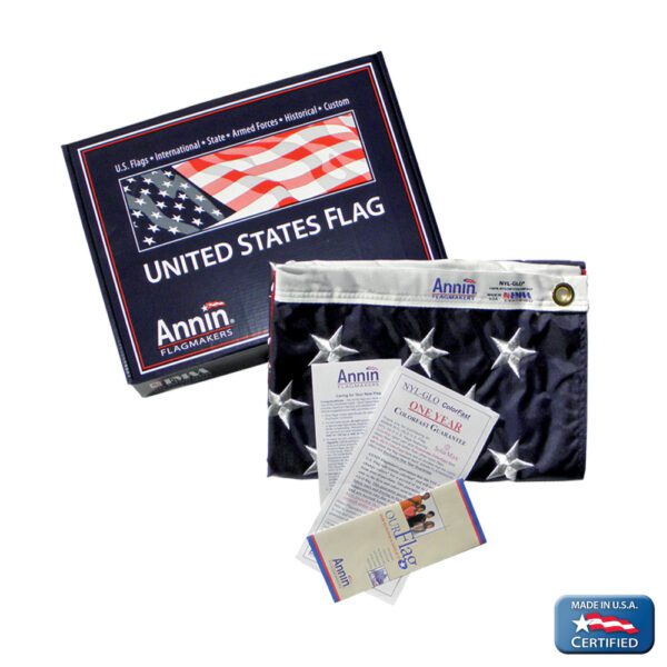 American flag - nyl-glo nylon - for outdoor use