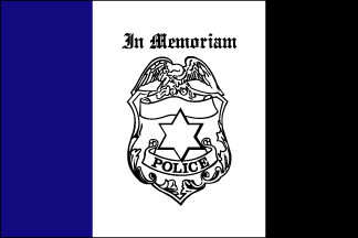 Police Mourning Flag - 3'x5' - For Outdoor Use