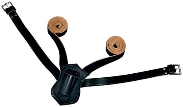 Leather parade carrying belts