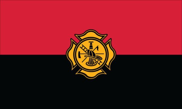 Fireman remembrance flag - 3'x5' - for outdoor use