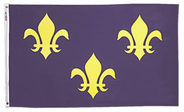 French fleur de lis flag - 3'x5' - for outdoor use