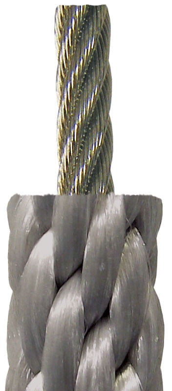 Halyard rope cut to length